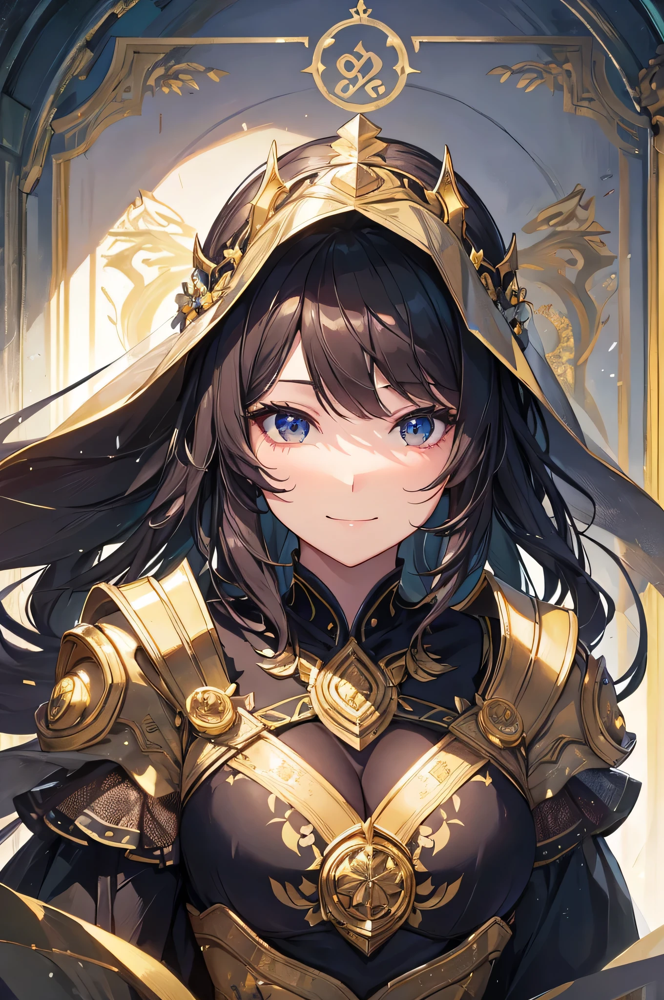 Laurel-themed artwork, ((highest quality)), High resolution, 8k, Cinematic Light, High Contrast, Written boundary depth、smile、Mysterious、precious、sharp、beautiful, Strong brilliance, Detailed Background, One Girl, cute, fine grain, Shining Eyes, Detailed Iris、