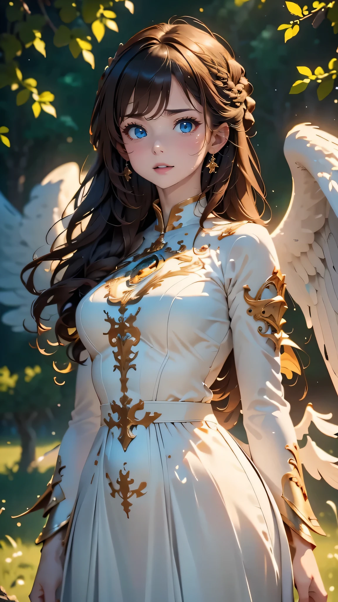 full body,from below,angel armor,Spread your arms and fly down from the sky,(random hairstyle),(Highest image quality,(8k),ultra-realistic,best quality, high quality, high definition, high quality texture,high detail,beautiful detailed,fine detailed,extremely detailed cg,detailed texture,a realistic representation of the face,masterpiece,Sense of presence)