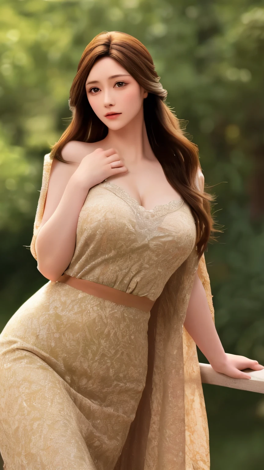 detailed beautiful woman,1girl,long hair,flawless detailed skin,extremely detailed face,intricate detailed eyes,delicate lips,elegant pose,hyper realistic,photorealistic,8k,ultra detailed,masterpiece,best quality,hyper resolution,ultra realistic,outdoors