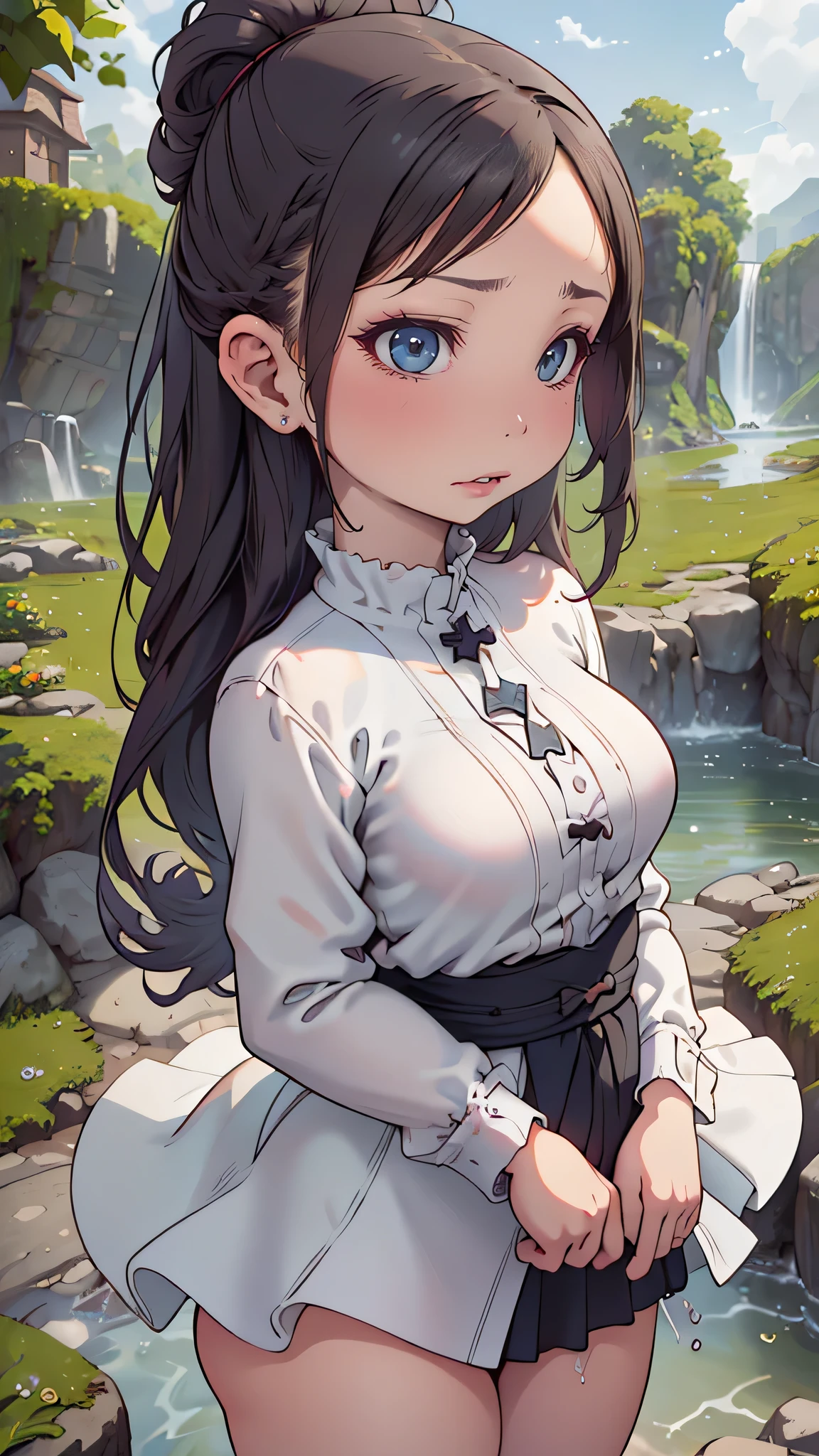 ((li:1.2,6 ye.2)),(random pose:1.2),(random kids clothes),(Thin type:1.8),(big breasts),(random hairstyle),(Highest image quality,(8k),ultra-realistic,best quality, high quality, high definition, high quality texture,high detail,beautiful detailed,fine detailed,extremely detailed cg,detailed texture,a realistic representation of the face,masterpiece,Sense of presence)