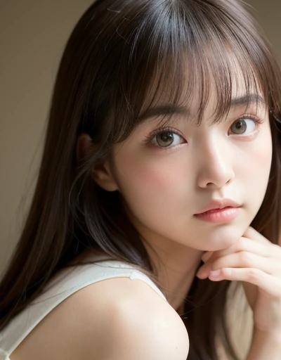 highest quality, Face Focus, Soft Light, Ultra-high resolution, (Realistic:1.4), RAW Photos,
1 Japanese girl, alone, cute, (pupil, Light in your eyes), Beautiful face in every detail, (Small box),(High resolution detail of human skin texture),
(Long Hair),
indoor,
Damask Shirt Dress,
(Portraiture)