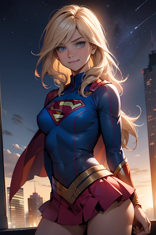 Portrait of the best quality, 4k wallpaper, Extremely detailed Supergirl, ouvert avec les mains Chemise Supergirl, open shirt Supergirl 8k wallpaper, Yeux brillants, cheveux noirs courts, ombre parfaite, Masterpiece, Regarder le spectateur, rougissant, very embarrassed, Sourire innocent, extremely detailed eyes, Ultra-detailed, 1 fille solo, 2 mains parfaites seulement, ouvre grand son uniforme de Supergirl, invites the spectator to breastfeed, fille parfaite, Uniforme minimaliste de Supergirl, 1 fille solo seulement, Night on top of a skyscraper, Private outdoor show, Regarder le spectateur, petits seins, Boobs Off Shirt, NSFW , Lait maternel, lait, (le lait maternel sort du sein) proportion mammaire parfaite, NSFW awarded, Soir , stars