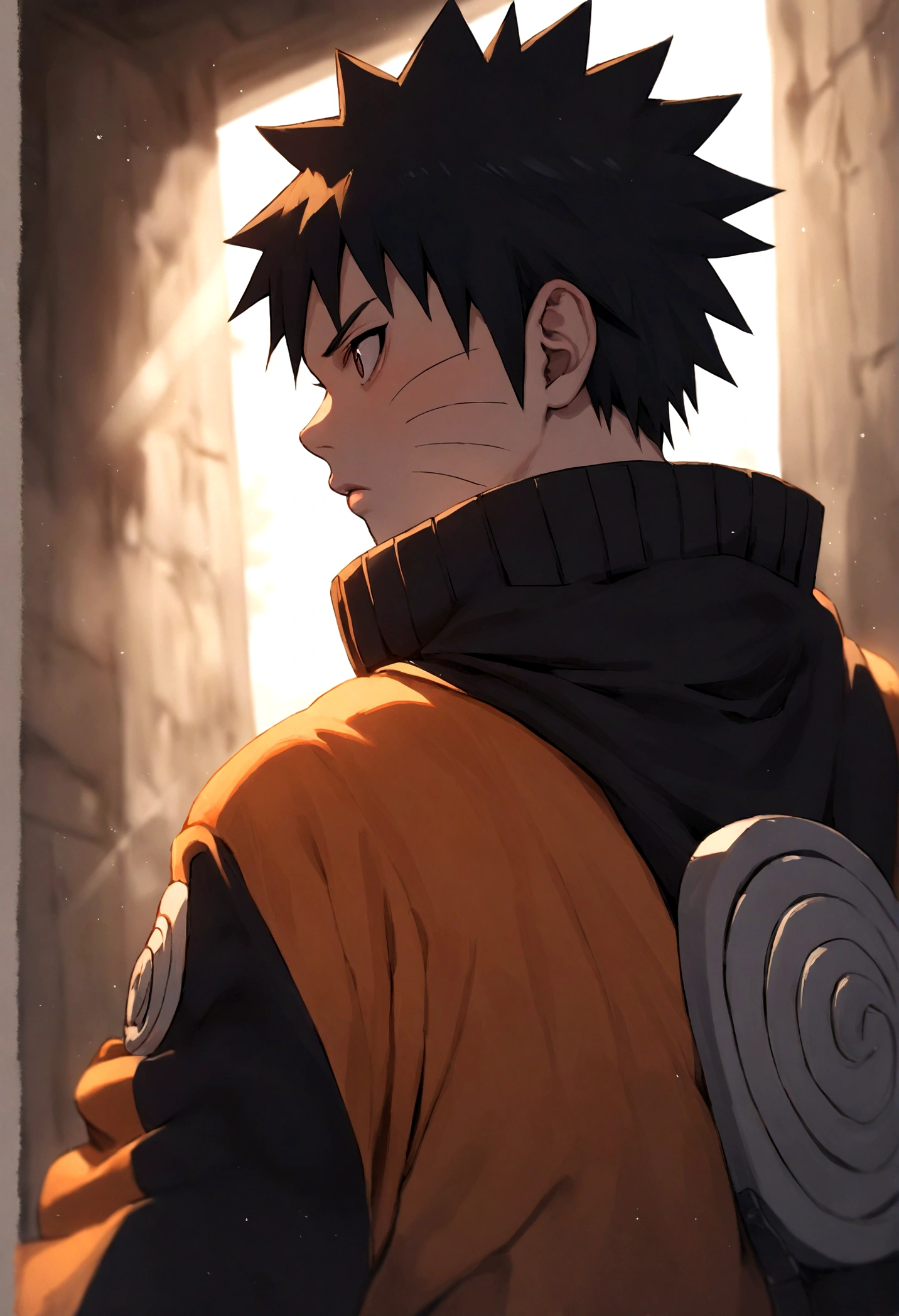 Naruto Uzumaki, Naruto, Black Hair