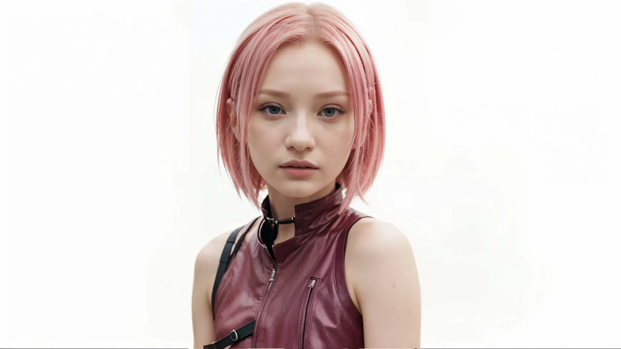 Emily Browning as Sakura Haruno, very beautiful, realistic, 18 years old