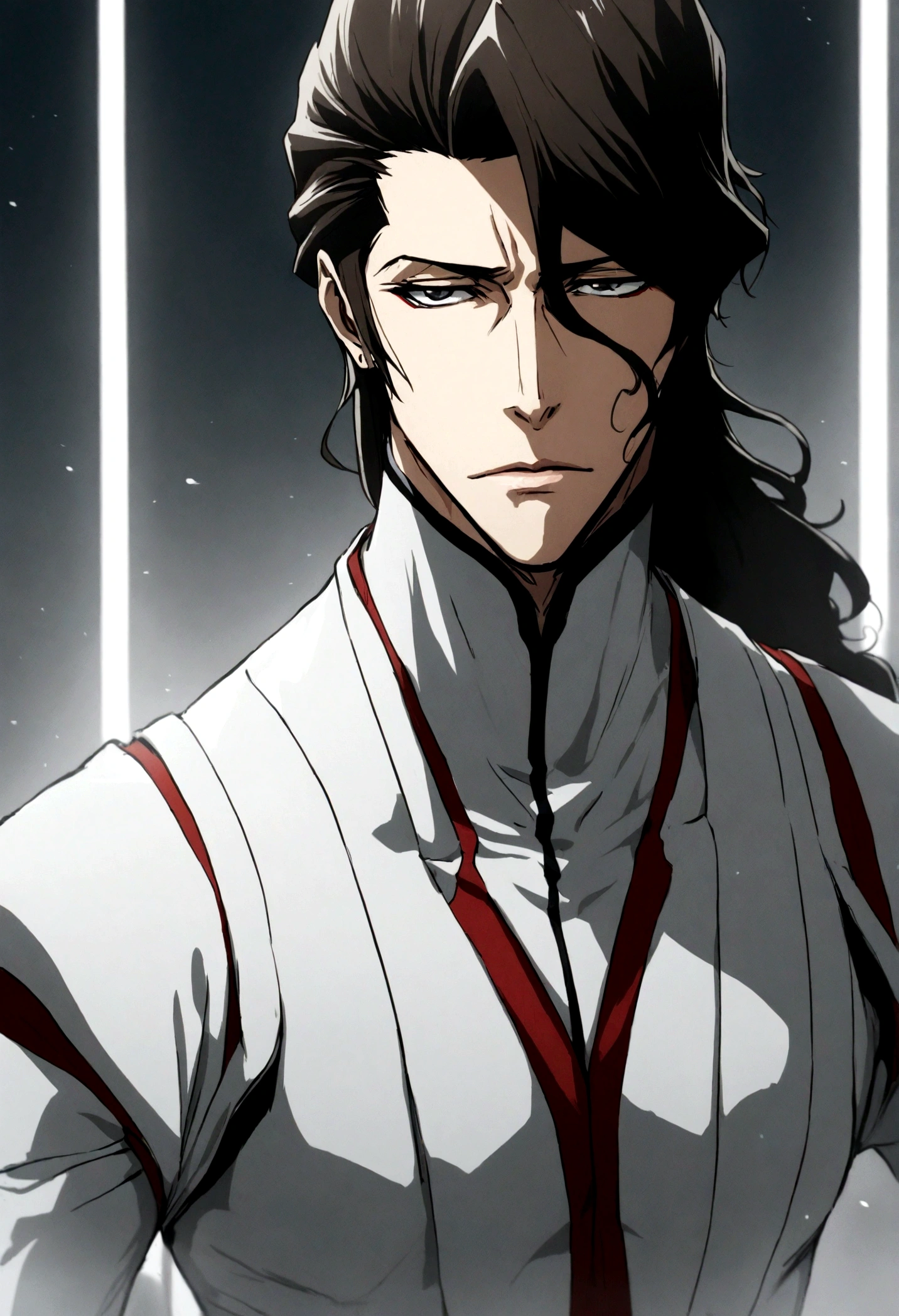 Aizen, Bleach, Anime, with white clothes