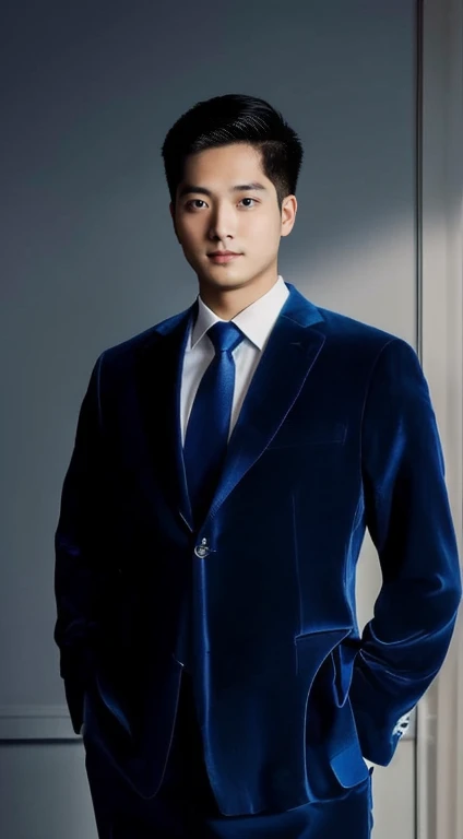 Aarav man in a blue suit sits on a chair in the room., Darren Quach, Reuben Wu, Jeremy Cheng, Damian Tran, New Kevin, professional profile picture, Christopher Chao, Brian Sum, David Luong, Steve Zheng, Andrew Thomas Wang, Corporate portrait, Ryan Jia, organizational wear and tear, professional Corporate portrait, Peter Xiao, Justin Sun