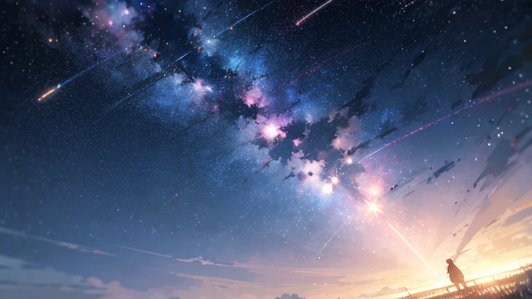 Starry sky at night