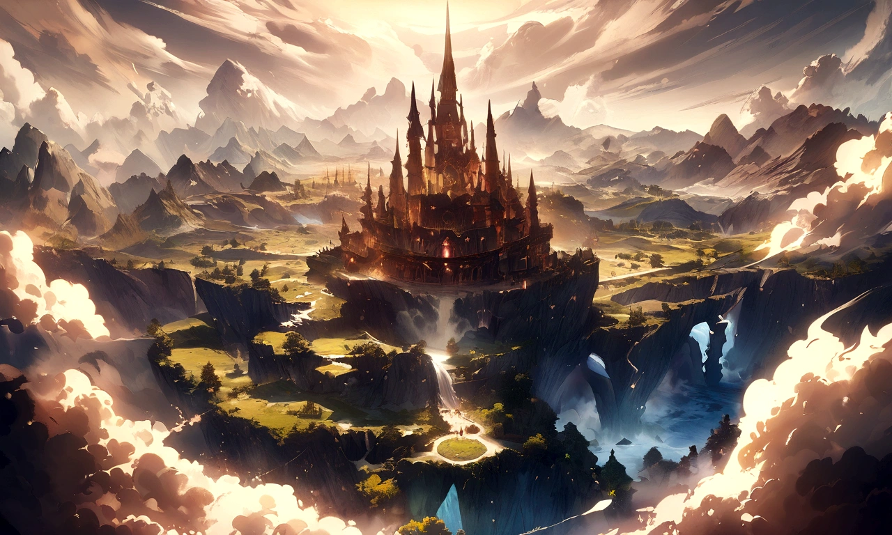 logo for instagram page of fantasy landscapes made with AI