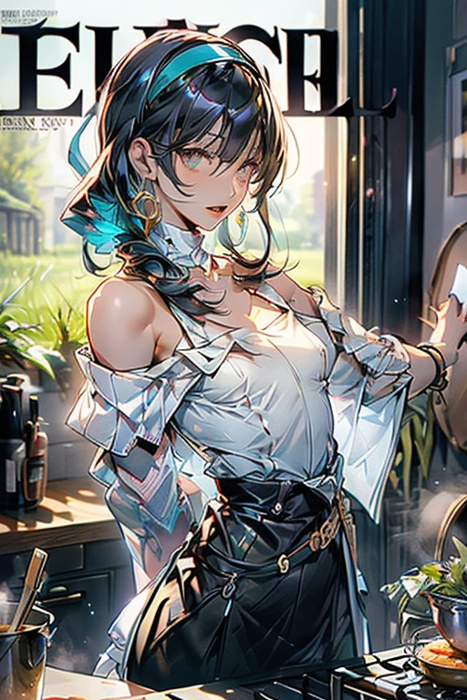 (fantasy:1.5),(anime,8k,masterpiece, top quality, best quality,beautiful and aesthetic:1.2,professional illustrasion:1.1,ultra detail:1.3,perfect lighting),extremely detailed,highest detailed,incredibly absurdres , highres, ultra detailed,intricate:1.6,(Alchemy Workshop:1.4),A girl mixing,Medicine in many small bottles,holding small potion,colorful:1.4,zentangle,(1girl),(girl),(((Whole body image)))(Three kingdoms female warload),(highly detailed beautiful face and eyes,firm breasts),oily skin,((black,hair,short bob with short pony tail hair)),thin pubic hair,cute,lovely,34 years old,alchemist costume,Merchant's Clothing,smile,in the kitchen,smile,seductive weak smiling,(with sparkling eyes and a contagious smile),open mouth, Looking at Viewer,