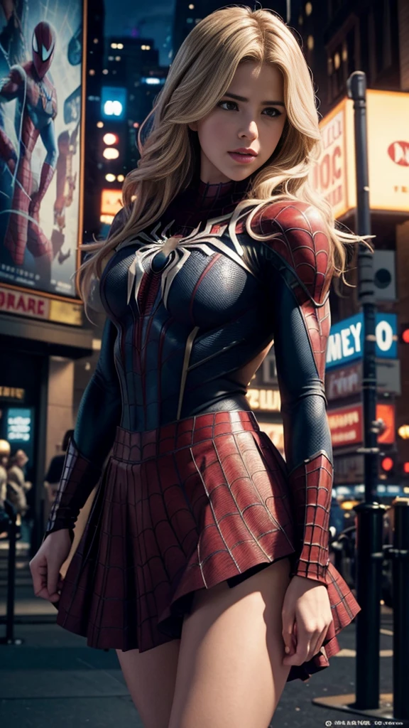 Emily Bett Rickards、マーベルコミックの映画Poster、so beautiful、Movies about Spider-Man、sexy、whole body、Wearing a skirt、Premiere Date、Poster、belly buttonを突き出す、new york、She's wearing a ripped Spiderman suit、The suit is torn、Wearing a skirt、Red and black color scheme、dynamic、masterpiece、highest quality、Super detailed、Very detailed、Delicate and beautiful shine、Ultra-high resolution、Cinematic、break、breakドロップ、(Torn clothes:1.5)、(Wet clothes:1.4)、Bare shoulders、Real Rain、Wet Hair、belly button、Exposed Skin、sexyな肩を披露