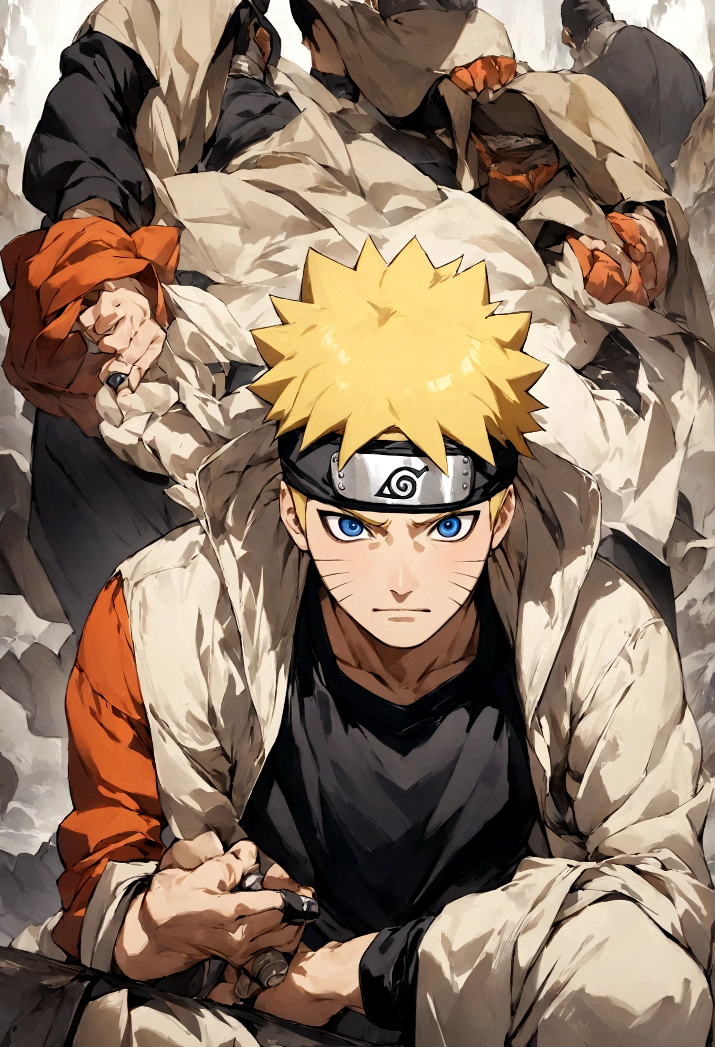 1 boy, Men's Center, naruto uzumaki,naruto, masterpiece, highest quality, so beautiful,、cool、、strongest