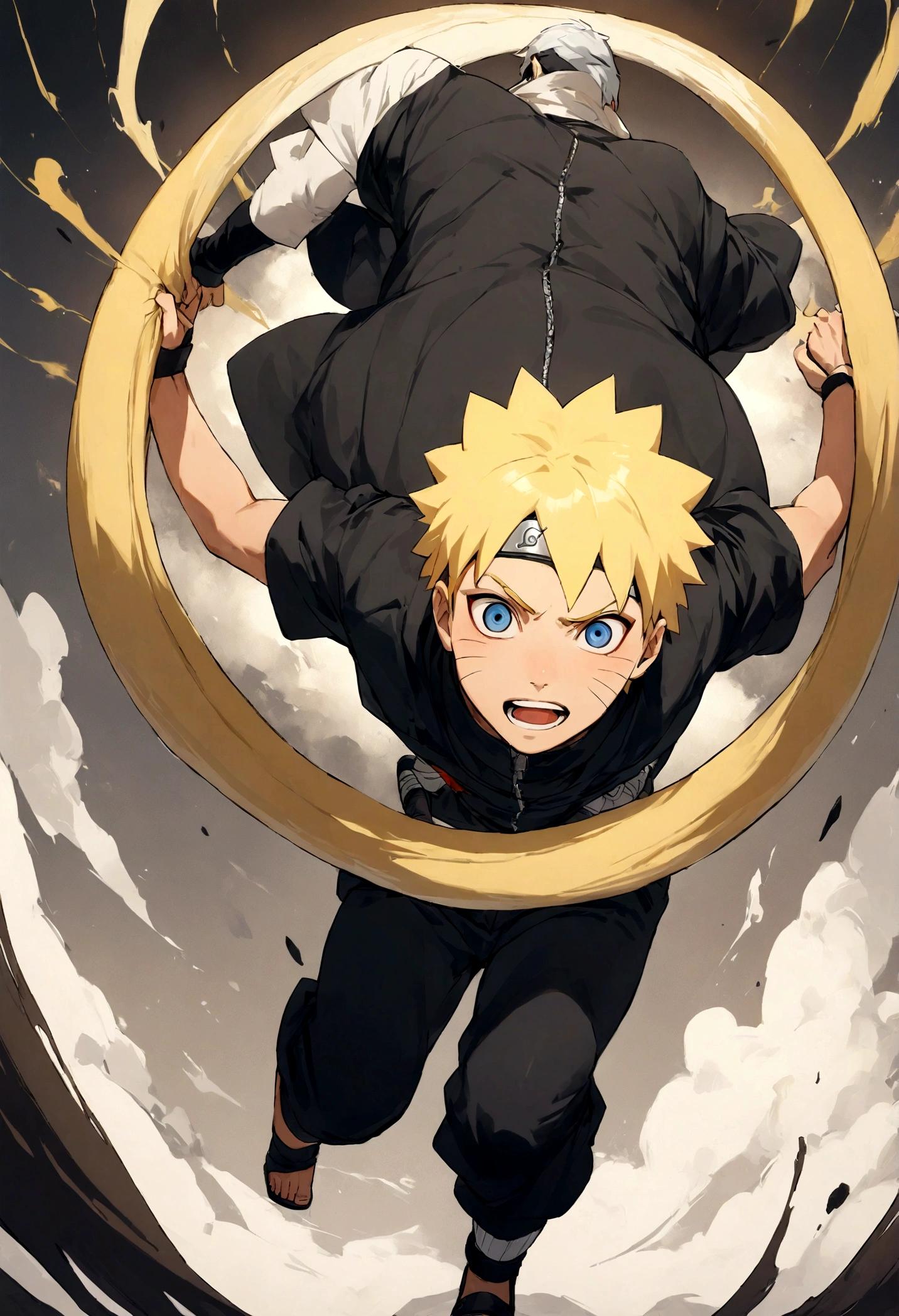 1 boy, Men's Center, naruto uzumaki,naruto, masterpiece, highest quality, so beautiful,、cool、、strongest
