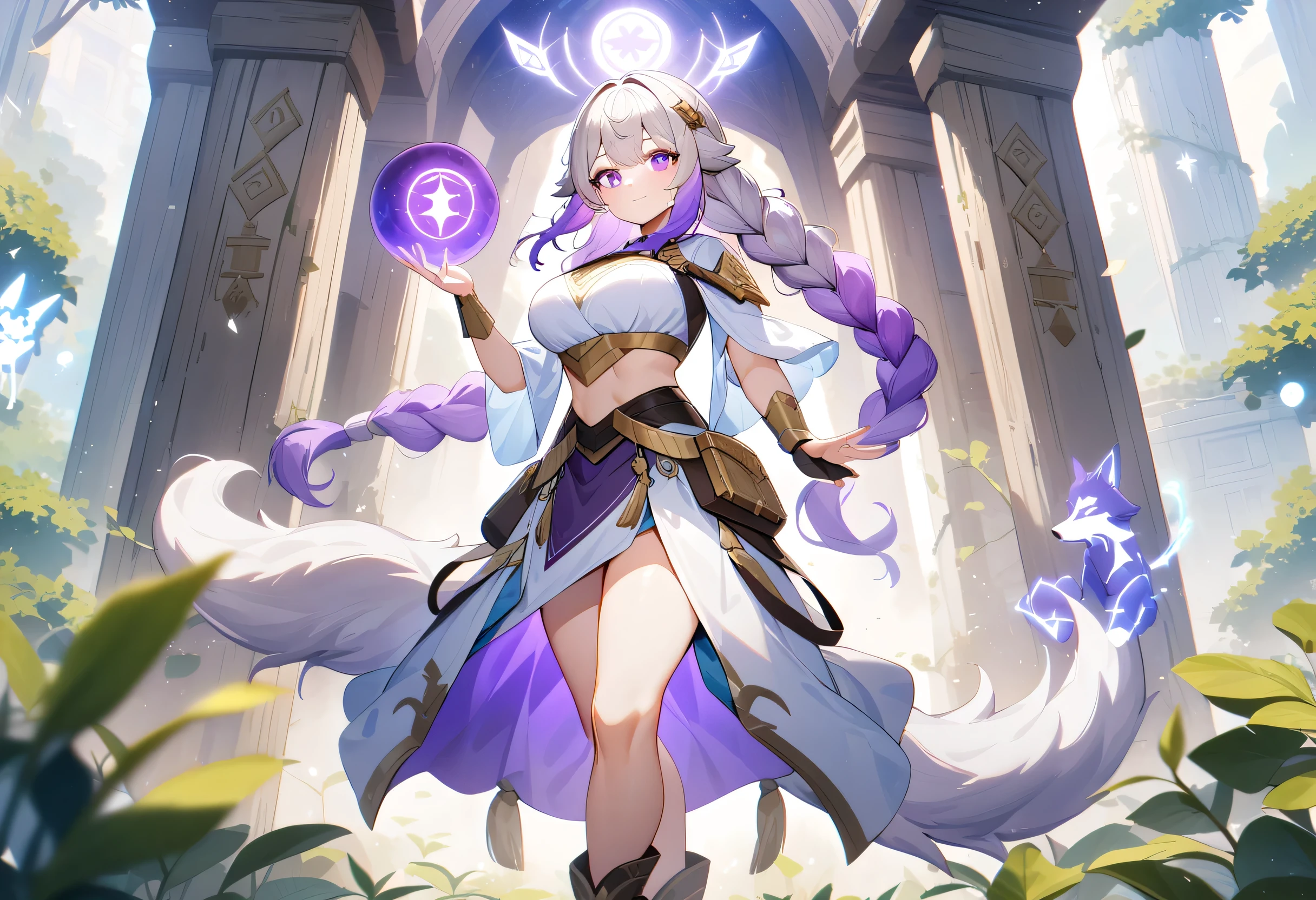 <lora:yugioh:1> an egyptian duel monster, white tiger, aesthetic!!!!!!!!, aesthetic stylish deity, yugioh style, yugioh monster, solo, jewelry, sparkle, gem, crown, earrings, claws, robot, egyptian, necklace, outline, smile, dress, no humans, looking at viewer, duel monster, red gemstone, yellow eyes, full body, white hair, orange eyes, multicolored background, forehead jewel, blue eyes, forehead jewel, forehead jewel, forehead