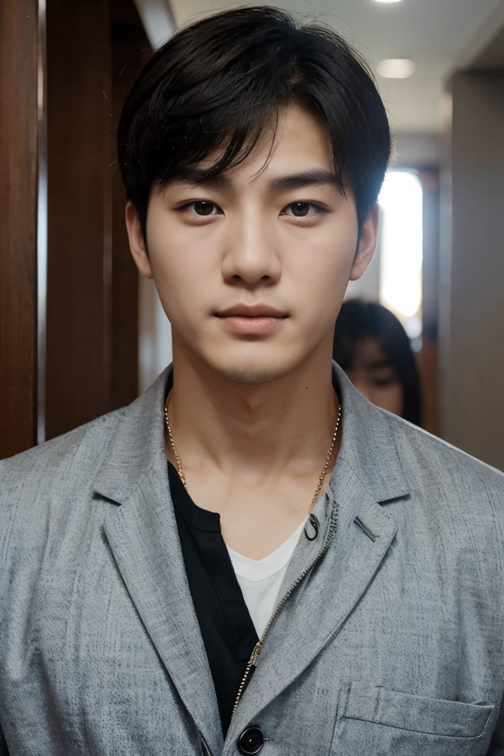 Handsome Korean boy make him even more handsome