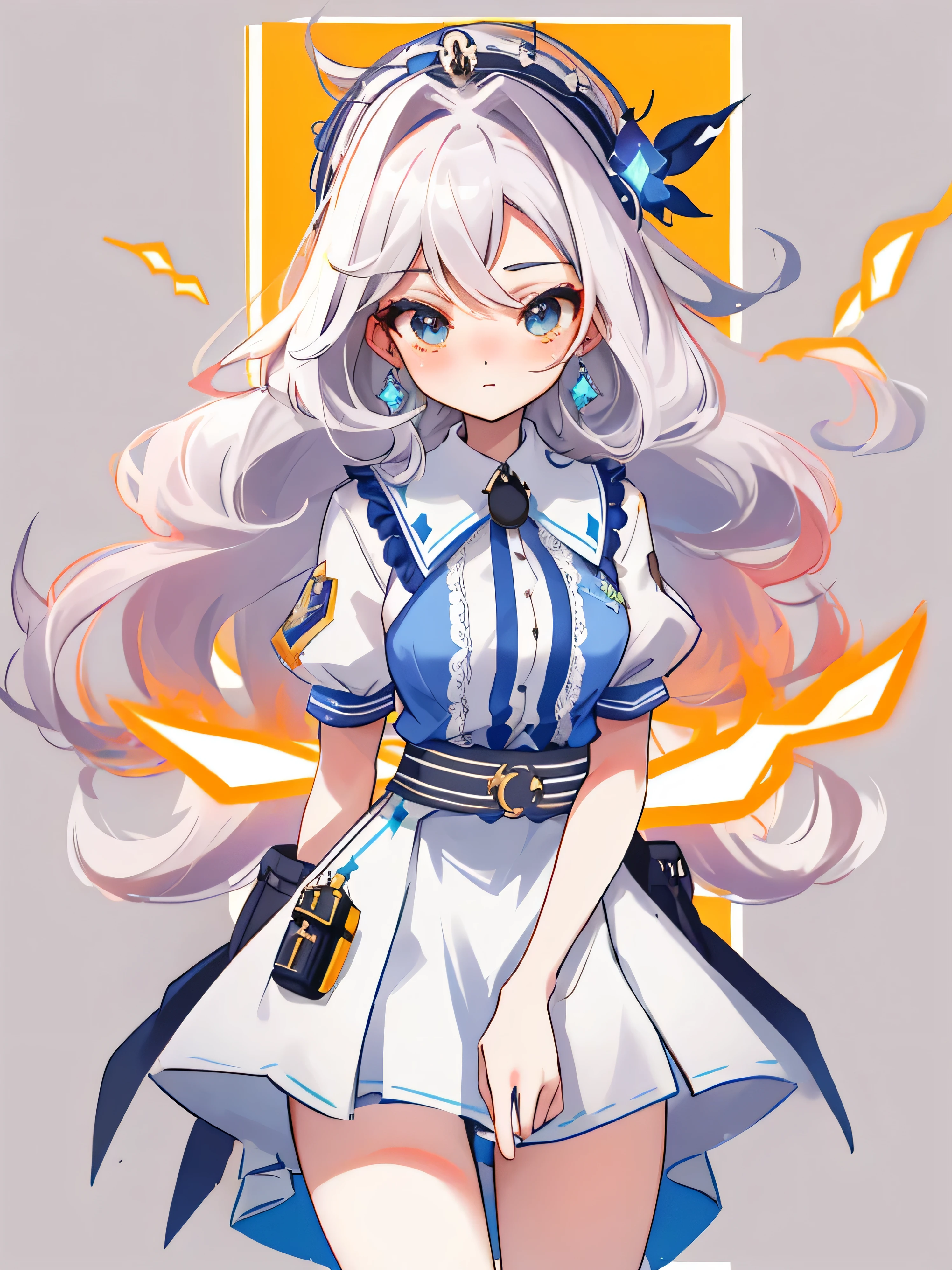 **Nome:** Bella Bombarda
**Appearance:** Bella Bombarda is a vibrant young woman, com cabelos ruivos que parecem estar sempre em movimento, como se uma brisa constante soprasse ao seu redor. His eyes are an electric blue, brilhando com uma intensidade que sugere tanto curiosidade quanto uma certa imprevisibilidade. She wears practical clothes, mas chamativas, with details that resemble stylized explosions – sparkle prints, listras de fogo e tons de laranja e vermelho predominando em seu guarda-roupa.
**Personalidade:** Bella is energetic and impulsive, always ready to take action and face challenges head on. His explosive nature is reflected in his fearless attitude and the way he deals with situations – direct and blunt.. Apesar de seu comportamento impulsivo, She is extremely loyal and fiercely protects her friends and allies.
**Habilidades:** As the personification of Bomb Fruit, Bella has the power to create and control explosions at will.. She can detonate any part of her body to generate devastating explosions., using this ability for both offensive attacks and to propel yourself through obstacles. Your presence is always noticed, not only because of his effusive behavior, but also for the literal impact it can have on the environment around it.
**History:** Grew up in a peaceful village, Bella has always had a restless spirit and a constant search for adventure.. Um dia, when exploring a nearby cave, ela encontrou a Bomb Fruit. Ao comer a fruta, ganhou seus poderes explosivos, that turned her into a formidable warrior. Agora, Bella viaja pelo mundo, enfrentando piratas, descobrindo novos lugares e ajudando aqueles que encontram em seu caminho, sempre com um estrondo.
This is Bella Bombarda, the perfect incarnation of Bomb Fruit: vibrante, explosive and impossible to ignore!