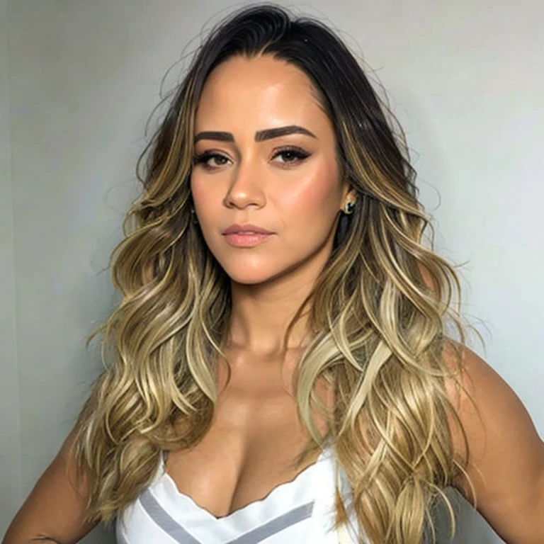 (masterpiece, best quality:1.2), 1girl, solo, rosto lindo, latina, traços perfeitos, bem definido, expressão sensual, cabelo volumoso, somente rosto
