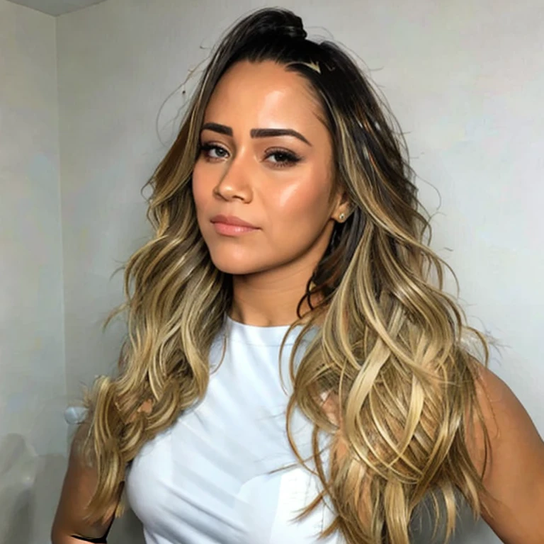 (masterpiece, best quality:1.2), 1girl, solo, rosto lindo, latina, traços perfeitos, bem definido, expressão sensual, cabelo volumoso, somente rosto