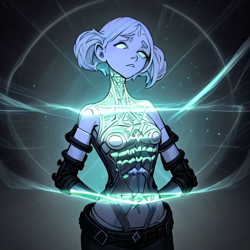 **diosas elementales divinas**, primer plano en un entorno urbano con colores difusos, ilustración ultra detallada de una criatura de espíritu acuático femenino con efectos de proyección 3D complejos de tela translúcida y hilos cibernéticos brillantes y huecos. La pose es dinámica, espectral, con partículas de luz, y la composición es profesional y ganadora de premios. Ofrece libertad creativa, expresión artística y un tema surrealista. Las figuras difusas y la expresión visual perturbadora crean un evocador contraste cromático inusual. La obra es de Lekrot (cuello largo), con un cuello alargado y una pose estática. La certeza y la convencionalidad se desafían en esta composición extrema.