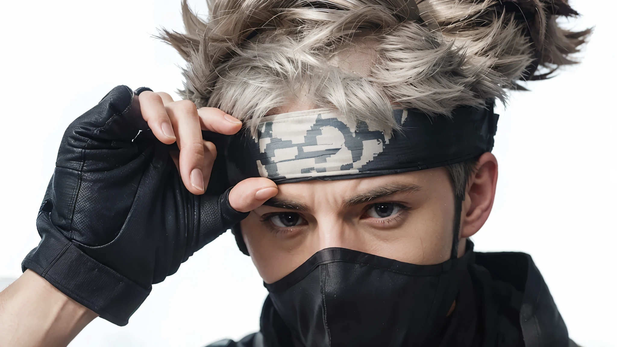 Chris Evans as Kakashi Hatake, very beautiful, realistic, 30 years old