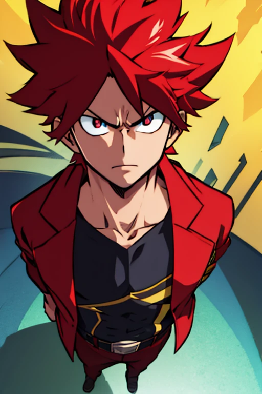 Brave,male,Handsome,anime,Red hair