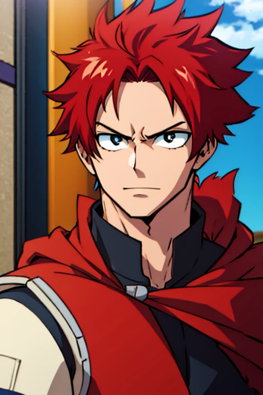 Brave,male,Handsome,anime,Red hair
