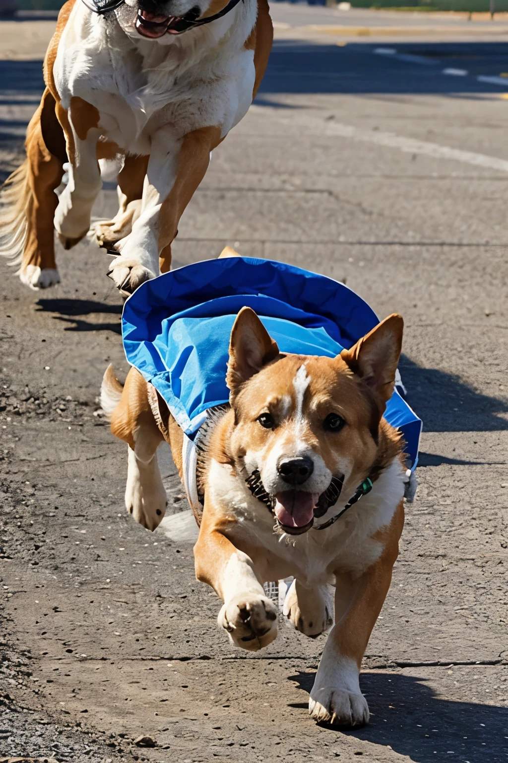 Un perro volando