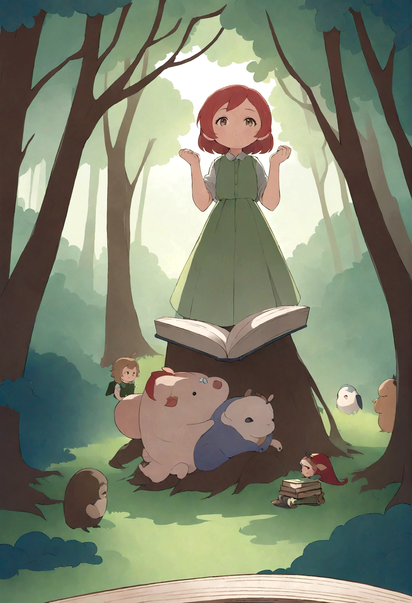 pinoccio dos desenhos animados , standing in the middle of a forest, illustration de livro infantils, illustration de livro infantils, illustration de livro infantils, pinoccio, illustration para crianças, illustration de livro , illustration for book , Arte em Artstation, illustration de estilo cartoon, illustration de livro , illustration oficial do personagem, arte conceitual do menino solteiro, illustration , imagens flat