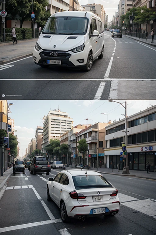 proyectos futuros, renderizados de planes urbanos, y personas usando diversos modos de transporte