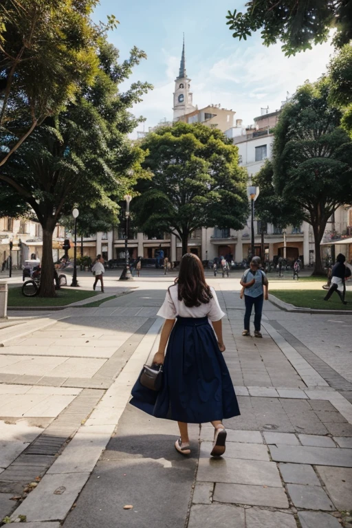 personas disfrutando de parques, squares and pedestrian areas