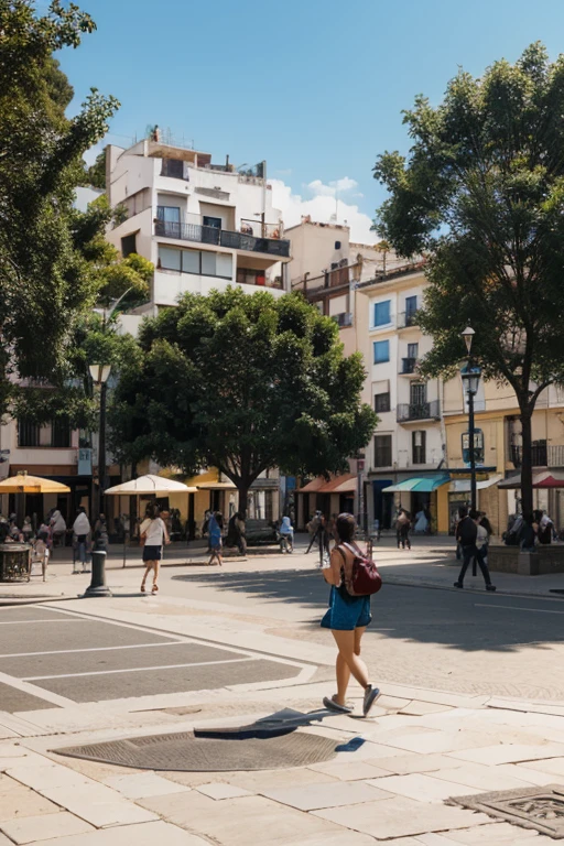 personas disfrutando de parques, squares and pedestrian areas