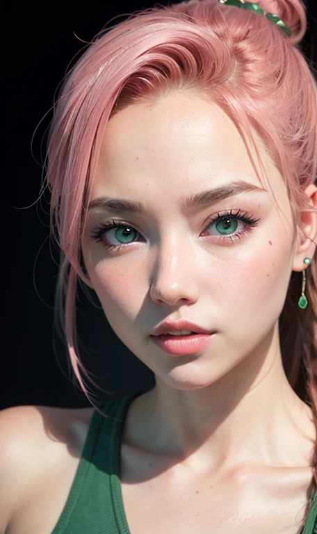 (best quality), ((realistic photo)), (ultra detailed:1.3), (((cinematic color grading))), <lora:yilishazi_v3-9:0.9>, <lora:fashionGirl_v40:0.1>, 1girl, ((yilishazi)), brown eyes, (smile:0.5), (platium pink hair:1.2), warm sunlight, [teeth], ((makeup)), pale white skin, beautiful elegant face, (highly contrast light and shadow), ((orange-green color grading)), depth of field, sharp focus