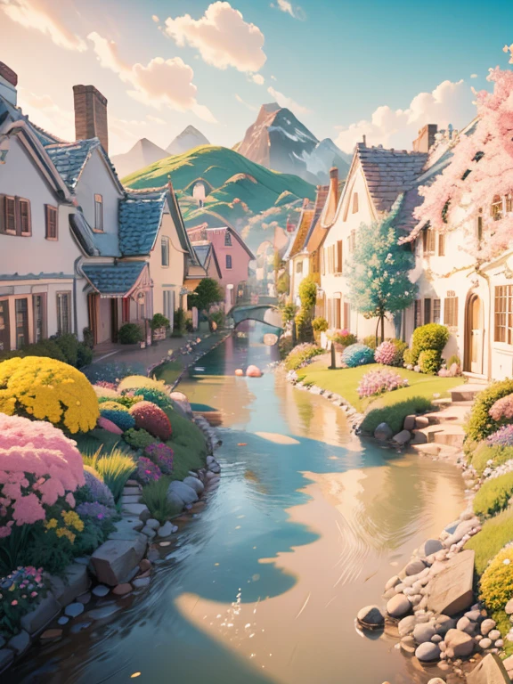 masterpiece, highest quality, Very detailed, 16k, Ultra-high resolution, candyland, full background
