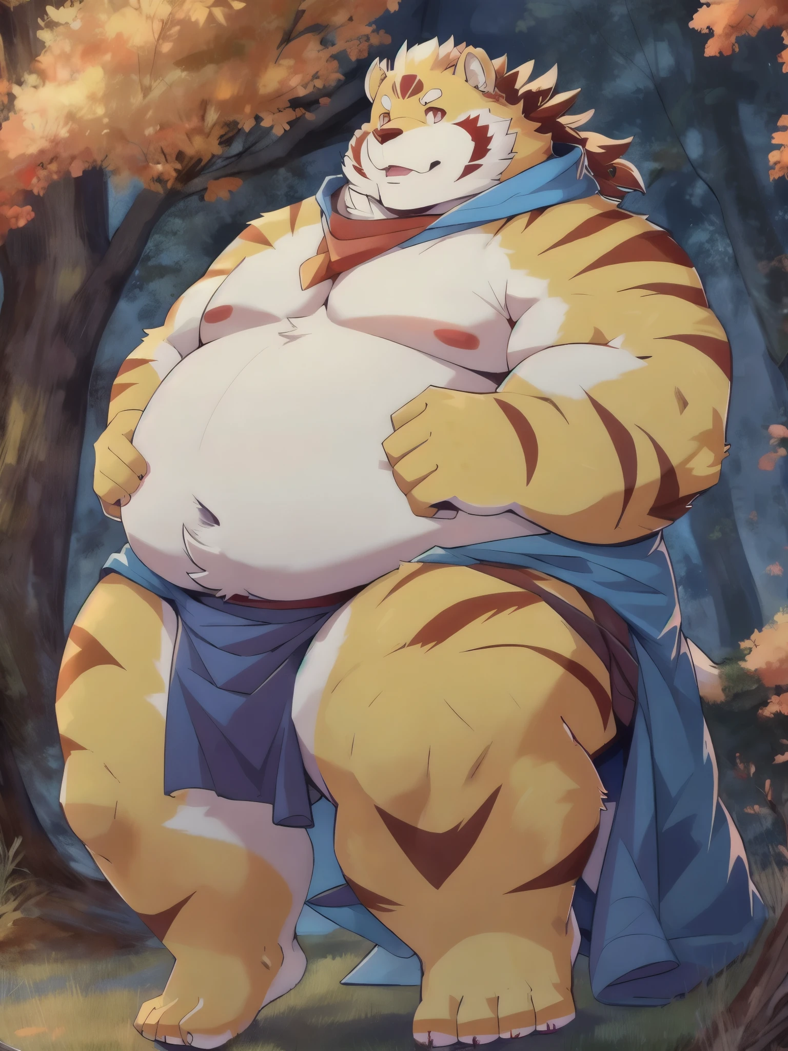 (masterpiece, best quality:1.2), fanqiuhu，furry，overweight