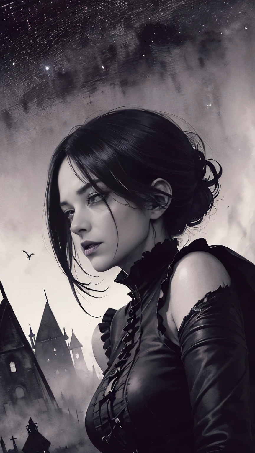 (Fatal Beauty,A fascinating villain,witch) ,(Otherworldly beauty:1.1),(Creepy Gaze:1.1),(A supple and powerful physique),(Sensual charm),(Mysterious charm:1.1),(Tense atmosphere),(不吉で魅惑的なdevilの目:1.1),(Enchantment to lure prey:1.1),(Captivating silhouette),(highest quality,High resolution:1.2),(dark,Threatening:1.1),(Regrettably:1.1), (devilのテーマ:1.5),(dark horror theme:1.5),(Thriller:1.5),(Inspiration from Stephen King:1.5),(Dark fantasy:1.5), (Ink and watercolor:1.5), (black and white color:1.5), (Ominous Landscapes:1.5),(Countless stars fly away:1.5),(Ruined:1.5),(Ruined village:1.5),(1800s:1.5), (Ruined theme:1.5),(There's a lot of dust flying up there:1.5),(puddle:1.5),(Dirt roads:1.5),(Absurd:1.5),(wonderful:1.5),(highest quality:1.5),(masterpiece:1.5),full length,Qu美術z Lepidolite Woman in a Red Dress, (Powerful figures:1.1、Big Breasts、Glasses) 、 ((((Round Glasses)))),(((Big Breasts)))、,(((Twisted corners,Fiery crown:1.1 Nicola Samori,Wangechi Mutu))),prime color,Urban,Very detailed,masterpiece,Intricate details,Faded,eyes Very detailed, Eye for details,4K resolution,to be born, Nikon Z9,Scary Town,full length,evil ghost, Winnie the Poおお Rainbow,Intricate details,Very detailedな, Realistic,, 暗くてSpooky atmosphere, Spiritual Beings, Hauntingly beautiful, Ghostly figures, devilの本質, Shadow-like shape, Spooky whispers, Ominous Aura, HeArt of a Goth Maiden, Very dark shade.Her Eyes, Like dazzling fur in a starless haze,A symphony of despair in their eyes.Her Mogul Snaps, Mysterious Cemetery,Think about it, The source of her sadness.Black hair swaying in the moonlight, She summons darkness,Dance of the Void, (Beautiful vampire high-ranking wizard: 1.7), (2つのthick, length, Sharp vampire teeth protruding from lips: 1.7), (Wizard wearing black hat: 1.6), (An intricately decorated jet-black cloak: 1.6), (Delicately decorated cloak, although it is damaged: 1.5), Hypermaximalist, Breathtaking oil paintings, 超Realisticな, Ultra-realistic digital illustrations that mimic the style of oil paintings, アレックス・グレイのサイケデリックな先見の明のある芸術とHRギーガーのto be born体力学的テーマの美学をシームレスに融合. wonderful構成, (devil,Satan,Lucifer:1.1),(devilish:1.1),(Red eyes glow:1.6)、(Red glowing eyes,Sharp teeth:1.1),(Black wings,thick:1.1),(hellish landscape:1.1),(fire,sulfur:1.1),(Threatening atmosphere:1.1),(dark shadows,Threatening presence:1.1),(Unlucky Clouds,Stormy Skies:1.1),(dark,Spooky atmosphere:1.1),(Aura of misfortune,Evil energy:1.1),(dark aura,cigarette:1.1),(Extreme heat,Burning Flames:1.1),(Nightmare Visions:1.1),(Predicting the end:1.1),(Whispers of misfortune,devilish laughter:1.1),(Cry of pain,echoing screams:1.1),(Bad luck symbol,Ancient runes:1.1),(Mysterious Relic,dark 美術ifacts:1.1),(Infernal Ritual,Ritual sacrifice:1.1),(Eternal Ruin,A hopeless existence:1.1), Inspired by the background of the abandoned mecha. Art created by Craig Mullins, Necrostyle., Detailed Description, Futuristic sci-fi scene. Focus on SF concept art, Vivid colors and sharp focus.
