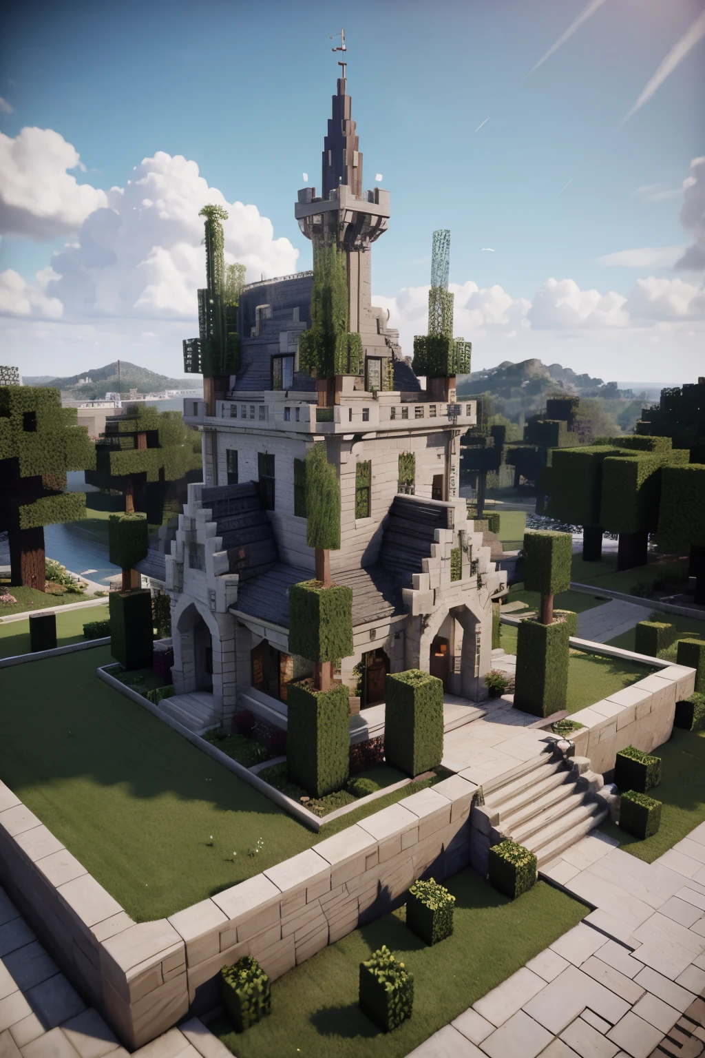 blue print de castelo minecraft