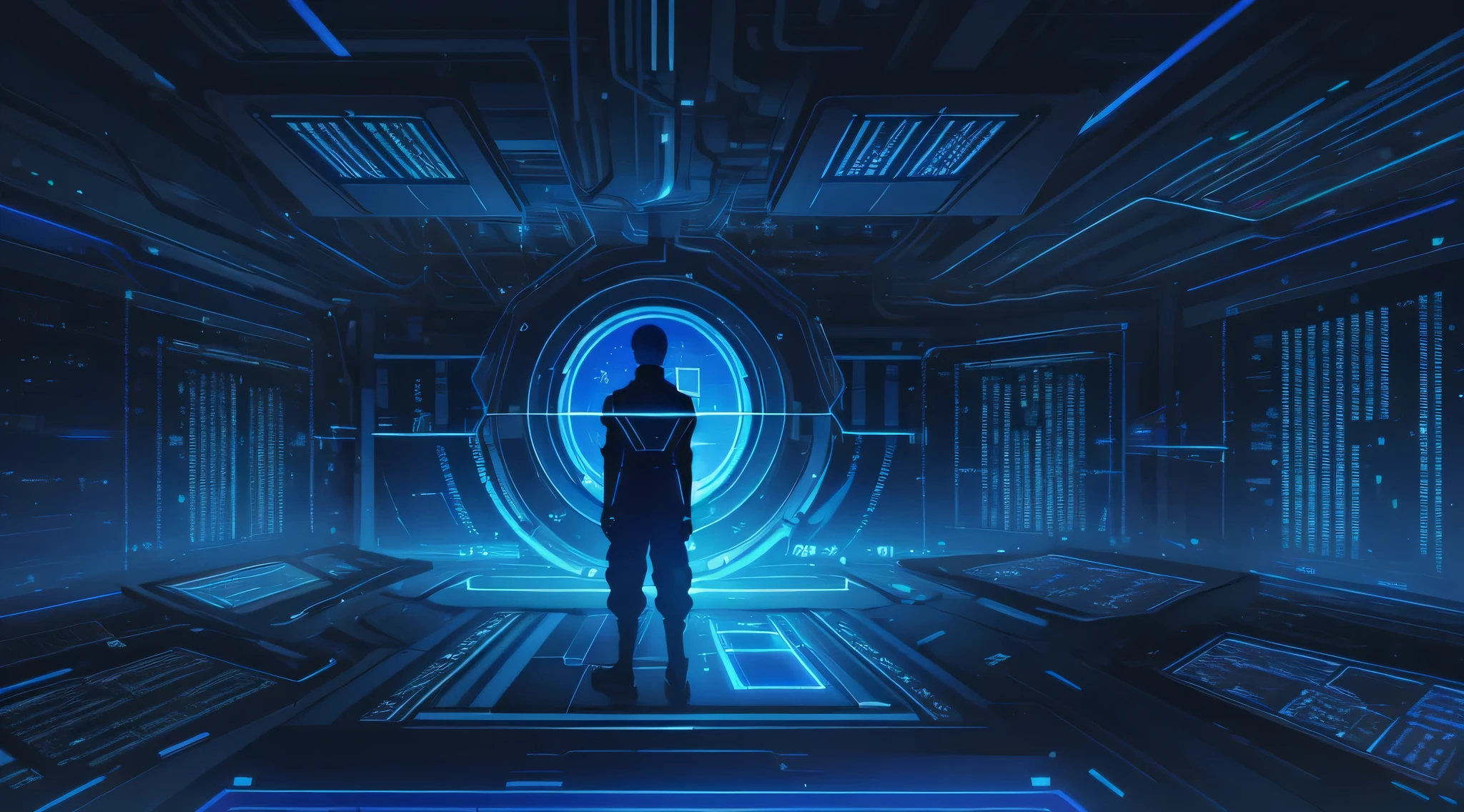 Blue tint,Luminescence,Technology scene,Screen,symmetry,data,Code