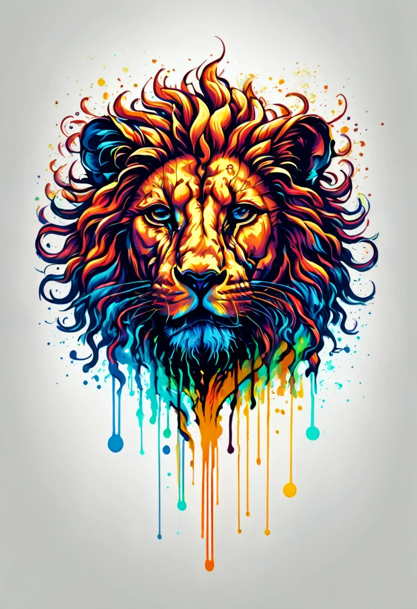 line art drawing abstract expressionism, intricately formed dynamic splash of fire and water in the shape of a lion . professional, sleek, modern, minimalist, graphic, line art, vector graphics detailed matte painting, deep color, fantastical, intricate detail, splash screen, complementary colors, fantasy concept art, 8k resolution trending on Artstation Unreal Engine 5