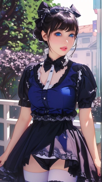 (Tabletop, highest quality:1.2), 8k, 85mm, Official Art, RAW Photos, Absurd, Black-haired, (blue eyes, ta Fashion, sweet loliGothic, dress:1.2), Idol's face, Upper Body, beautiful girl, Gardeniass, Copenhagen, Short sleeve, grace, Sophisticated, Gardenia, Film Grain, chromatic aberration, Sharp focus, Face Light, Dynamic Lighting, Cinema Lighting,(( blush、Embarrassed expression, avert your eyes、Looking down shyly:1.2))、(((Pull up your skirt、White panties are visible、Sujiman、slit)))、(Tabletop, highest quality:1.2), 85mm, Official Art, RAW Photos, Absurd, Black-haired, (blue eyes, Lolita Fon, sweet lolita, Gothdress:1.2), Idol's face, Upper Body, beautiful girl, Gardeniass, Copenhagen, Short sleeve, grace, Sophisticated, Gardenia, Film Grain, Sharp focus, Face Light, Dynamic Lighting, Cinema Lighting, (( blush、Embarrassed expression, avert your eyes、Looking down shyly:1.2))、(((Pull up your skirt、White panties are visible、Sujiman、slit)))、, chromatic aberration, 8k