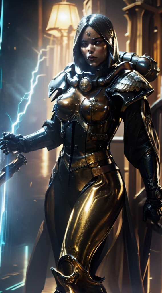 ((ADEPTA SORORITAS)) ((whrepentia)) seraphina has a sexy and elegant jenna_ortega figure made of liquid metal, her body and head are a constant reflection of liquid metal, with silver nuances that adapt harmoniously to the environment. her eyes, intensely luminous, reveal the duality between her humanity and mechanical composition. a perfect balance between grace and futuristic in mortal kombat 11 style ((whsororitas_v3))
