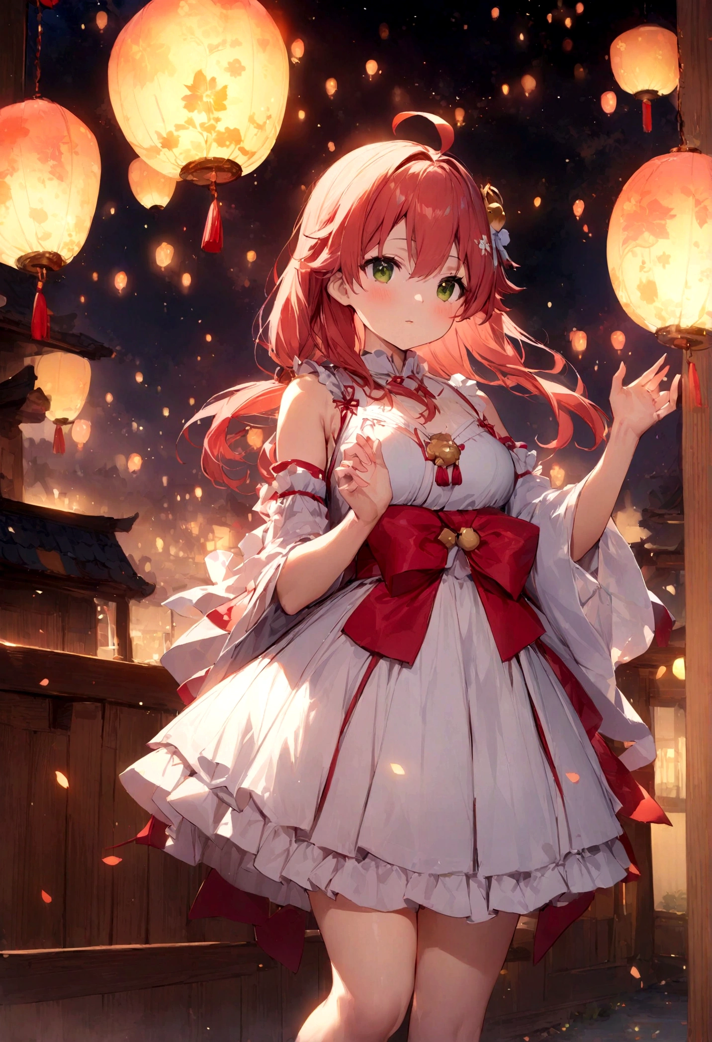 highest quality、masterpiece、Nice views、night、One Girl（Far away）、Sakura Miko