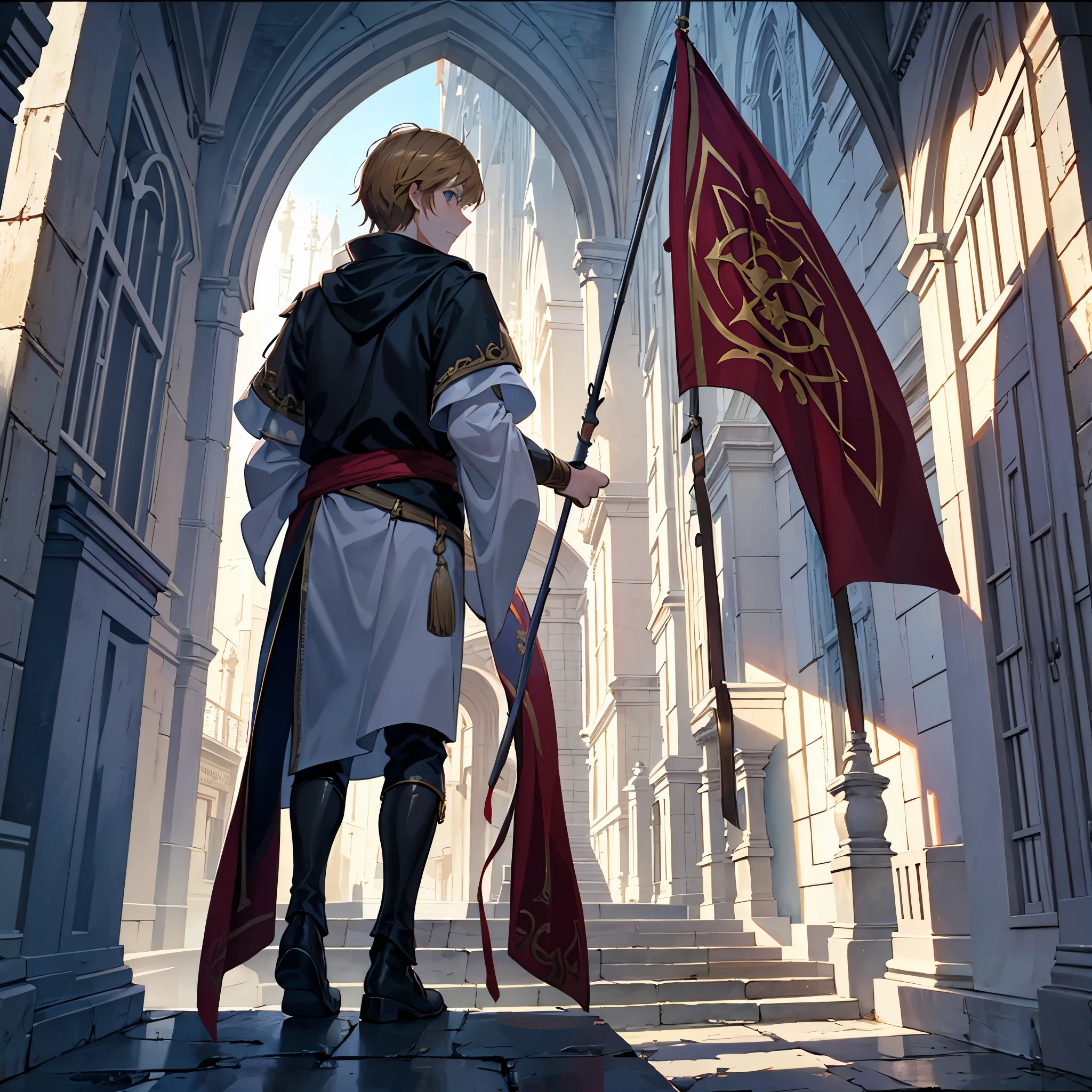 House banner from a fire-related fantasy novel