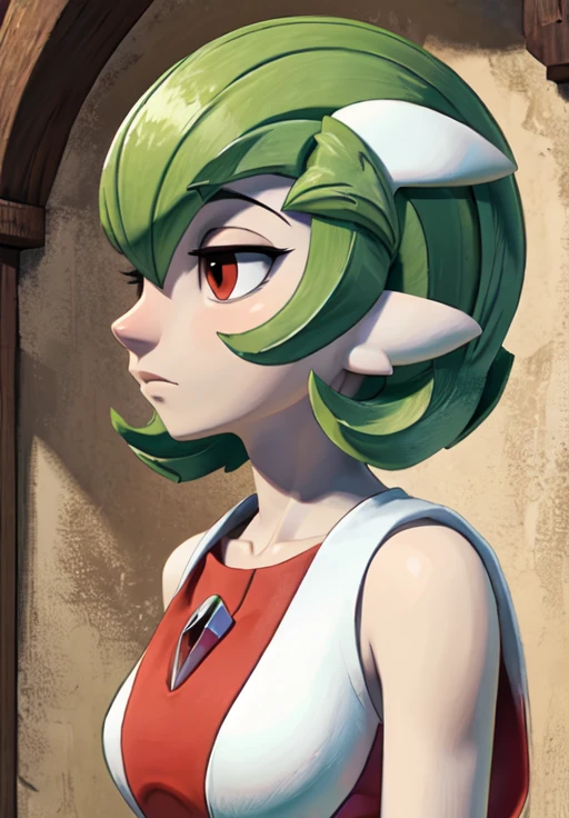 Gardevoir, Sozinho, retrato,, (Obra de arte, melhor qualidade, absurdos, detalhado, ultra-detalhado:1.3), encantador