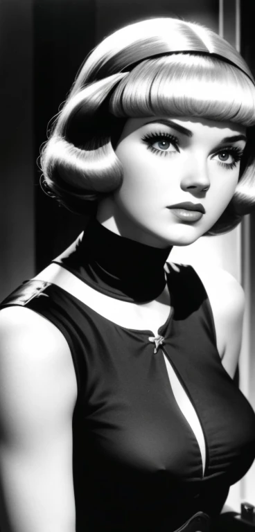 Anne Francis como uma mulher fatal russa