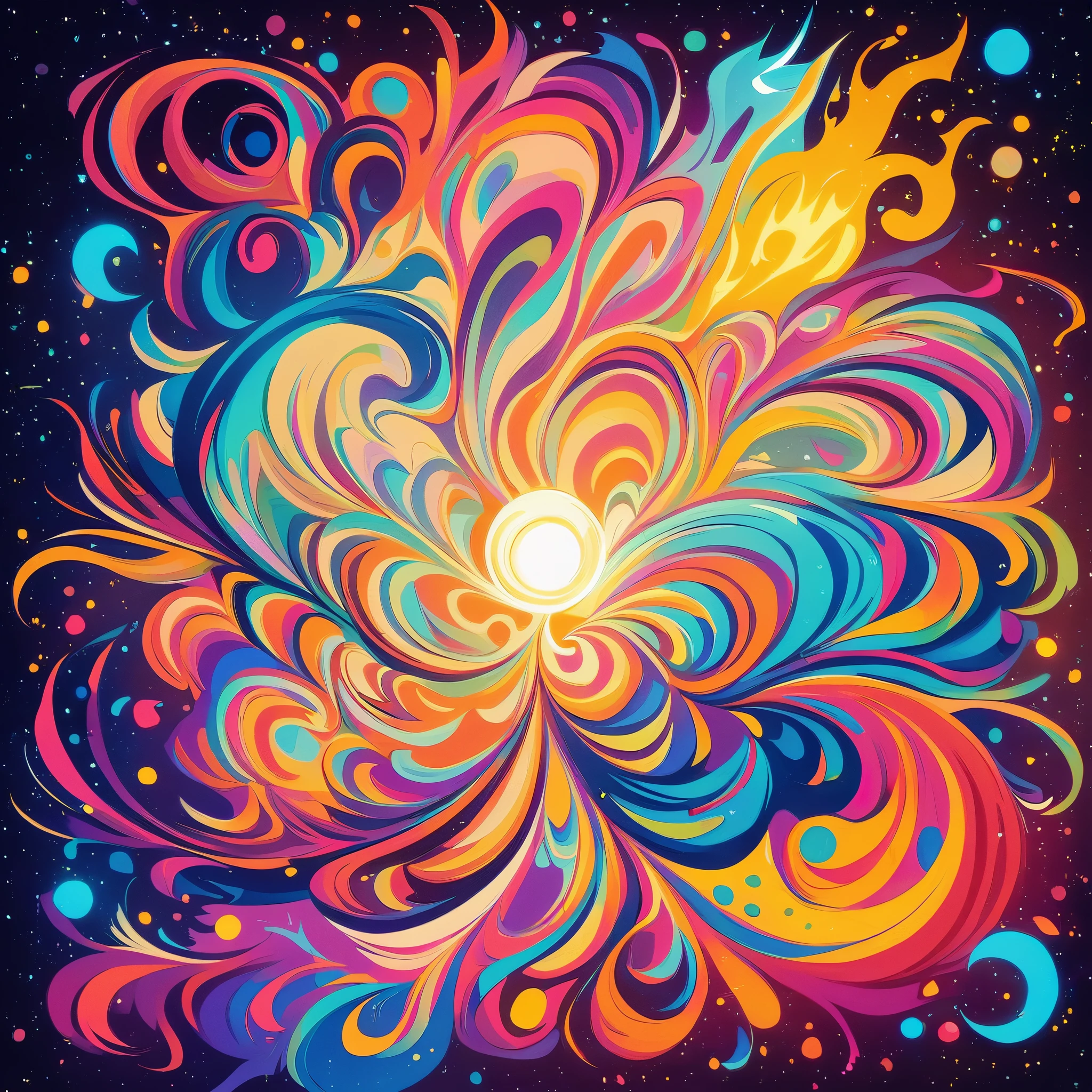 (Obra de arte, melhor qualidade:1.2),luz negra, 1 garota, sozinho