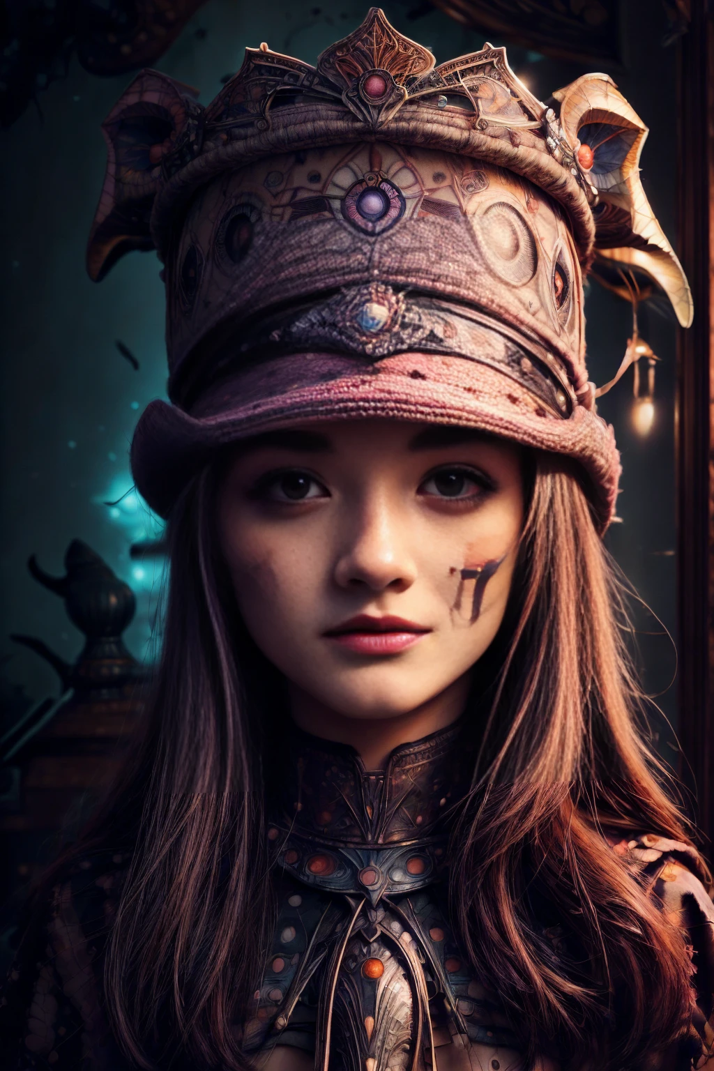 ((1 chica vampiro mala, maldad, sola, sonrisa maliciosa con grandes alas de vampiro en su espalda:1.7)), ((belleza, pelo negro y largo,ojos bonitos,labios besables:1.5), ((oscuro, oscuridad, ambiente oscuro:1.6)), (vision),(panoramic:1.5),(Disparo gran angular:1.3), El fondo un castillo oscuro iluminado con velas y candelabros, de noche oscuridad,Estilo ta,Second Dimension,obra maestra,high quality and high resolution,historietas,small fresh, (tiro de vaquero:1.8), hd, retina, necesario, anatomically correct, piel texturizada, Super detail, galardonado, mejor calidad, 8K, hd