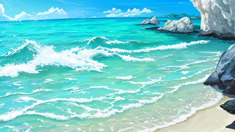 crystal-clear beach