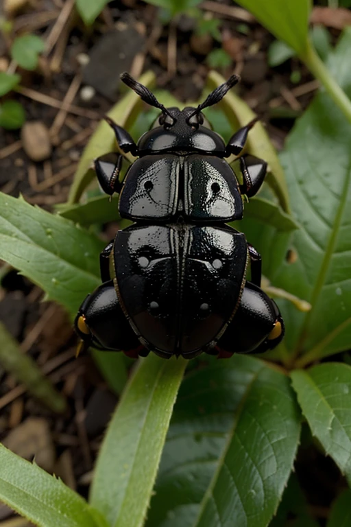 Menerjemahkan teks dengan kamera
a small Dynastinae beetle flying in a lush green flower garden