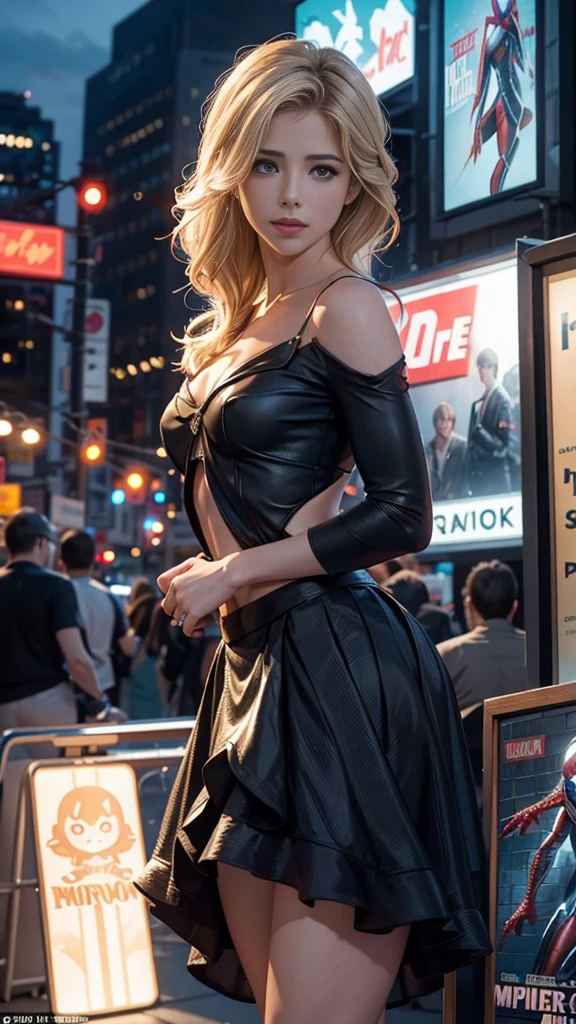 Emily Bett Rickards、マーベルコミックの映画Poster、so beautiful、Movies about Spider-Man、sexy、whole body、Wearing a skirt、Premiere Date、Poster、belly buttonを突き出す、new york、She's wearing a ripped Spiderman suit、The suit is torn、Wearing a skirt、Red and black color scheme、dynamic、masterpiece、highest quality、Super detailed、Very detailed、Delicate and beautiful shine、Ultra-high resolution、Cinematic、break、breakドロップ、(Torn clothes:1.5)、(Wet clothes:1.4)、Bare shoulders、Real Rain、Wet Hair、belly button、Exposed Skin、sexyな肩を披露