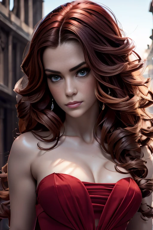 Mujer arafed con un vestido rojo y un bolso negro caminando por una calle., una foto de Marie Bashkirtseff, Tendencias en la sociedad CG, arabesque, la chica lleva un vestido rojo, modelo de moda elegante, elegante vestido rojo, usando un vestido rojo, usando un vestido rojo, usando un vestido elegante, vistiendo un traje rojo, vistiendo un traje elegante