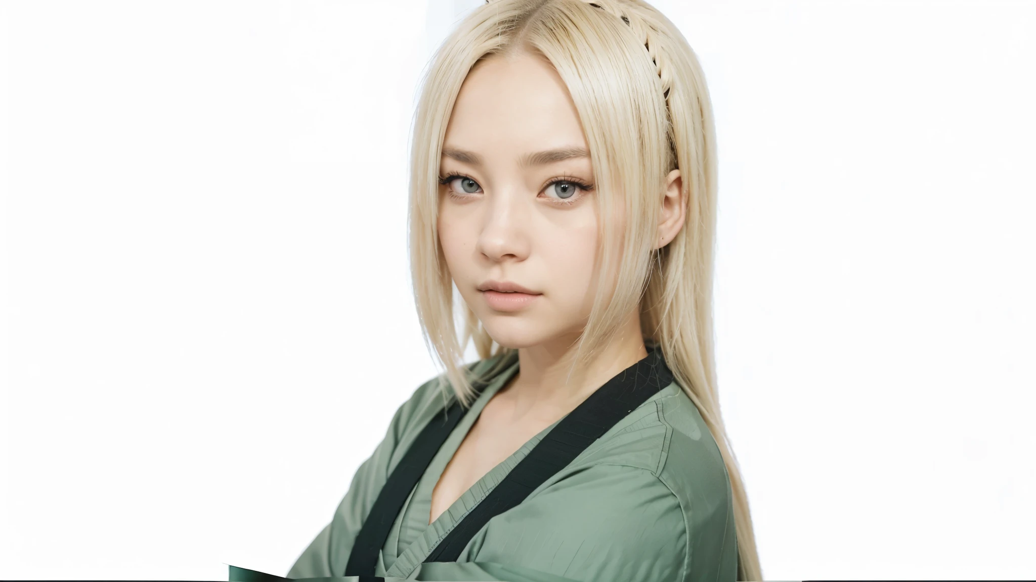 Sydney Sweeney as Tsunade Senju, very beautiful, realistic, 25 years old,